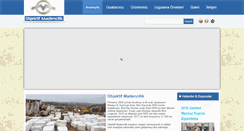 Desktop Screenshot of objektifmadencilik.com
