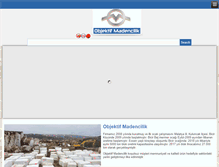 Tablet Screenshot of objektifmadencilik.com